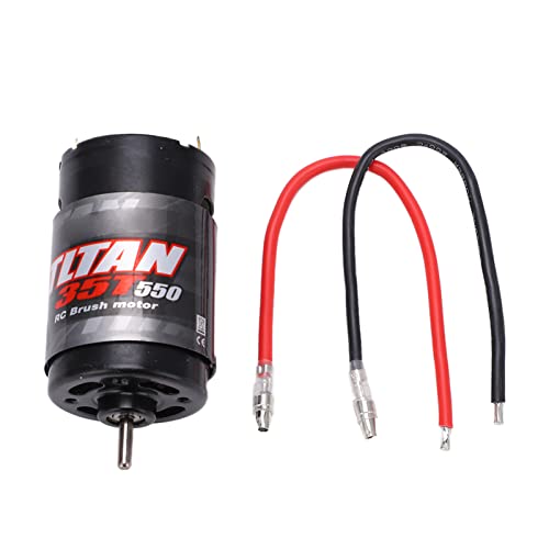 550 Brushed Motor with 320A Two Way Brushed ESC Combo for RC Crawler High Efficiency Power System Reliable Forward Reverse Control Fit for TRX4 Axial SCX10 and Compatible with Most 1 10 Scale Crawlers