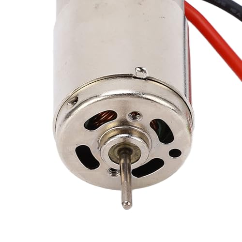 HERCHR 390 Brushed Motor, Waterproof Motor for 1/16 1/18 RC Cralwer Car 21000RPM High Torque Low Noise Stainless Steel RC Motor Replacement, Shaft 2.3mm/0.09in