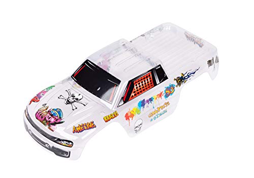 SummitLink Custom Body Compatible for 1/10 Scale RC Car or Truck (Truck not Included) (Unpainted with Stickers) - style: Unpainted with Stickers