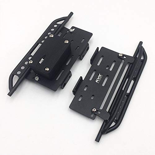 KYX Racing Metal Side Step Running Boards Foot-Plate w/Receiver Box for 313mm Wrangler Body (Alloy)