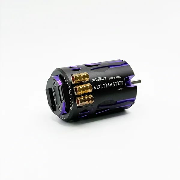 Furitek Voltmaster 10.5T Sensored Brushless Drift RC Motor - Remote Control Car, RC Car, RC Drfit On Road 1/10 Scale Electronics (Midnight Purple Edition (FUR-2653)) - color: Midnight Purple Edition (FUR-2653)