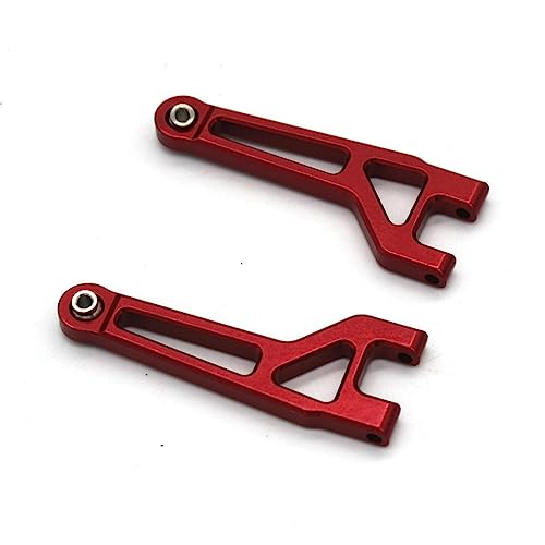 Upgrade Aluminum Alloy Spare Parts Full Set RC Car Accessories Fitting for Hyper Go H16BM H16GT H16DR MJX 1/16 JC16EP Brushless High Speed Trucks (RED,16210 Upper Front Swing Arm) - size: 16210 Upper Front Swing Arm