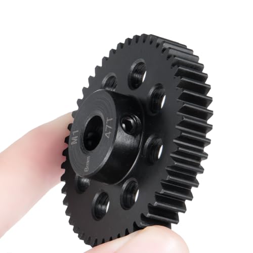 Steel Pinion Motor M1 8mm 47T Gears for ARRMA 4WD Tra-xxas X-MAXX | 1/5 1/7 1/8 RC Car Upgrade - size: 47T