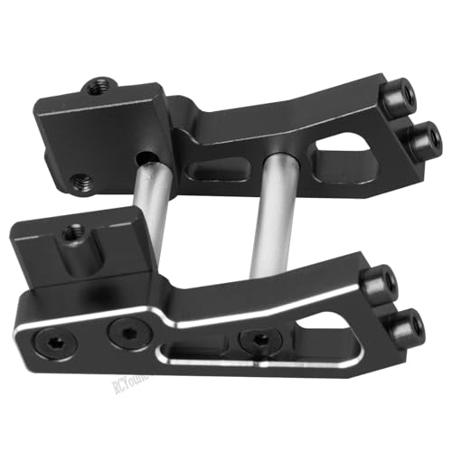 RC Aluminum Adjustable Wing Mount Upgrades Part for 1/14 Typhon Grom 223S (ARA2306,ARA2306s,ARA2106) RC Car,Adjustable Wing Mount Hops Up,Black - color: Black-(upgrades Part)