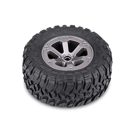 4pcs RC Crawler Tires, Rubber Plastic Wheel for 1/16 RC Car 1.0 C24 Upgrades