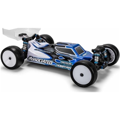 J Concepts 0717 S15 Clear Body Shell W/Carpet Turf Dirt Wing for Team Associated B84 1/10 Scale 4WD Buggy RC Racing Upgrade Replacement Polycarbonate