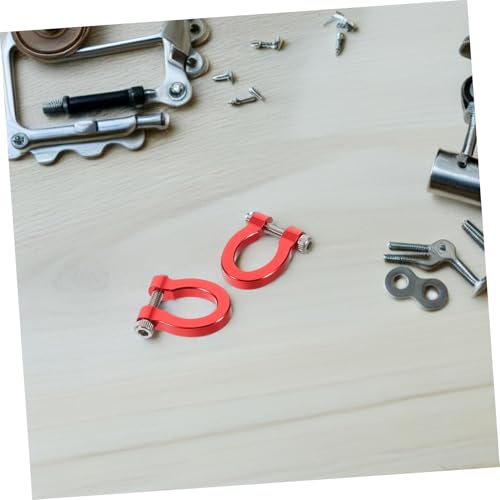SOLUSTRE Aluminum Alloy Tow Hook Set for Rc Crawler Car Strong Model Towing Shackle Simple Installation Versatile Design