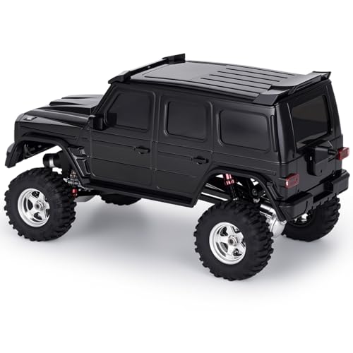 Hard Body Shell for Axial SCX30 1/30 RC Crawler ABS Plastic Body Cover with Light Bucket & Spare Tire Mount Direct Fit Replacement DIY Upgrade (Black) - color: Black