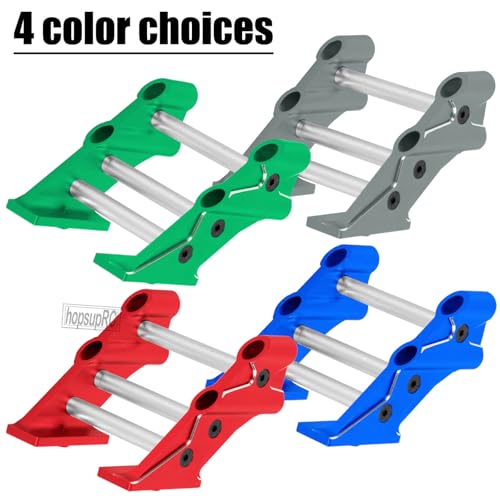 RC Wing Mount Upgrades Part for 1/10 Kraton Outcast 4X4 4S V2 BLX,Alloy Rear Wing Mount Hops Up,Replace ARA320631,Green - color: Green(parts)