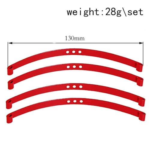 Compatible with TF2 1/10 RC Car Upgrade Parts Accessories 4pcs Steel Front and Rear Axle Shock Absorber for Leaf Springs RC Assortment