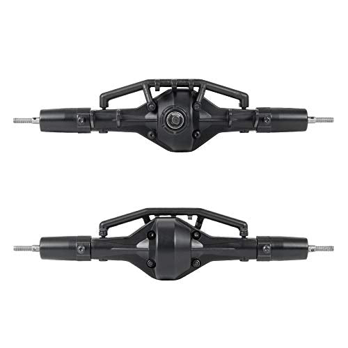 QUE-T Complete Aluminium Alloy Front Middle Rear Axle for 1/10 RC Crawler Car SCX10 90021 90027 90028 (Rear Axle) - color: 1x Rear Axle