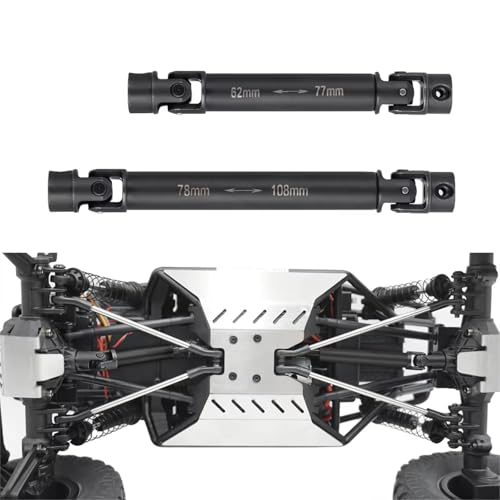 For Axial UTB18 For Capra 1/18 RC Car For Buggy Truck Model Upgrade Accessories Parts 2Pcs Steel Transmission Drive Shaft Joint RC Car Transmission Shaft