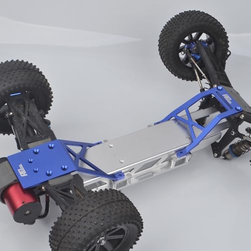 Aluminum Front/Rear Skid Plate for Traxxas 2WD Stampede Skully VXL Brushless Monster Truck (Sliver) - color: Sliver