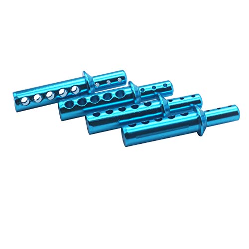 ShareGoo RC Aluminum Body Mount Posts 188037 Compatible with HSP Redcat Volcano S30 Epx/Epx PRO Himoto HPI 1/10 RC Off-Road Car Truck Buggy,Blue