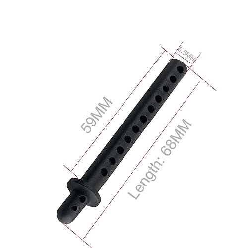 8-Pack 68mm RC Car Body Shell Post Plastic Holder Mounts with Clips Compatible with 1/10 4WD Remote Control Car Off-Road Buggy Truck