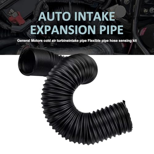 Air Intake Pipe, Retractable Flexible Air Guide Hose, High Temperature Resistant Modified Intake System Accessories, for Most Cars Trucks (Black #76 mm) - size: 1 PC #76 mm