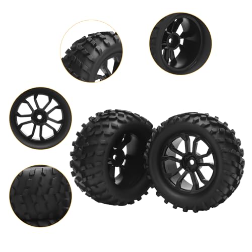 RC Car Tires and Wheels, daitoku 12mm Hex RC Truck Tires for TRAXXAS AXIAL Rlaarlo MJX HBX WL TRAXXAS 1/16 E-Revo HSP 94186 16208 16209 16210 WLtoys 144001 HBX2105A 3101A 1/14 1/16 Truck