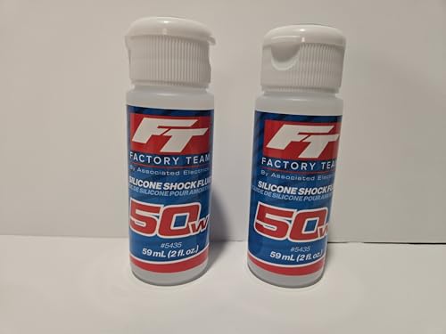 2 Pack Factory Team Associated 50WT 50 Weight Silicone Shock Fluid Oil 640cSt #5435 2 fl.oz. HPI LOSI ARRMA RC Truck CAR