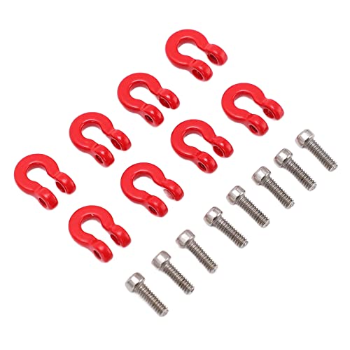 Metal Front Rear Bumper Trailer Hook Tow Shackle, Rescue Hook for Axial Scx24 1/24 Remote Control Car