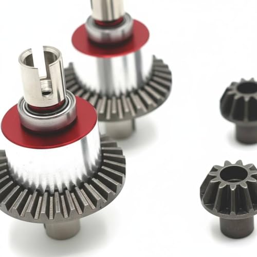 Simhoa Industrial Differential Metal Front Rear Differential Gear Drivetrain Assembly Improved Rotation Balance Enhanced Power Transfer Suitable for Rc Car Hobby Use Terrain Competition Regular