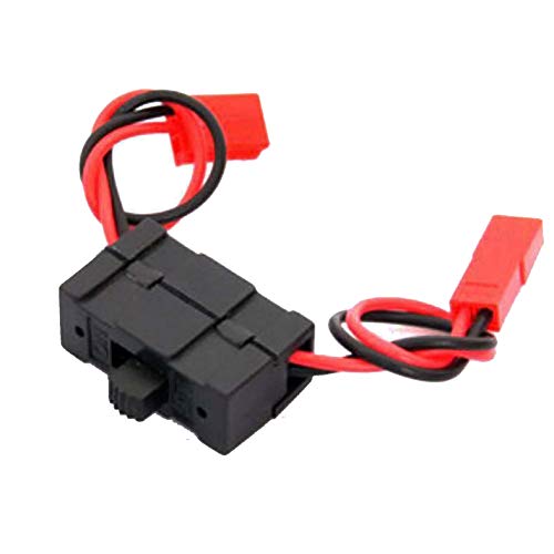2Set ShareGoo On/Off Power Switch Battery Receiver & 4 Cell AA Battery Container Case Holder Pack Box with JST Plug Compatible with HSP Redcat Traxxas 1/8 1/10 RC Nitro Power Car Crawler Truck