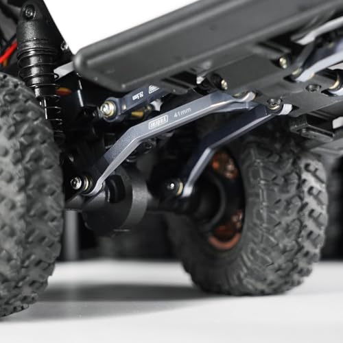 INJORA Aluminum High Clearance 4 Links Set for 1/24 Axial SCX24 GX470 RC Crawler Upgrade(Black) - color: Black