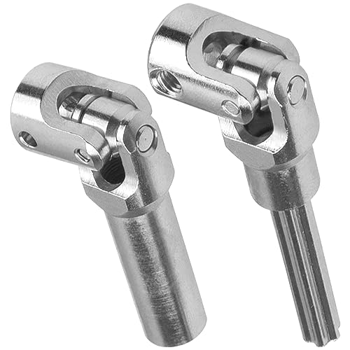2Pcs Vgoohobby Universal Drive Shaft RC Crawler Driveshaft Compatible with Traxxas TRX4 Axial SCX10 AXI03007 Redcat Gen7 RC4WD D90 TF2 1/10 RC Crawler Car (Silver,84-102mm) - color: Silver, size: 84-102mm