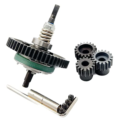FainWan Steel 6878 Differential Gear Slipper Clutch 54T 32P Spur Gear with 15T/17T/19T Pinions Gear Sets Compatible with Slash 4X4 / Stampede 4X4 / Rustle 4X4 1/10 RC Car