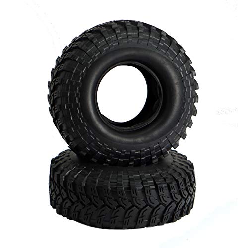 4Pack Vgoohobby Super Larger 4.48" Outer Diameter RC Crawler Tires,1.9" Tires with Foam Inserts Compatible with Axial SCX10 90047 D90 D110 Tamiya CC01 Traxxas TRX-4 1/10 RC Crawler Truck
