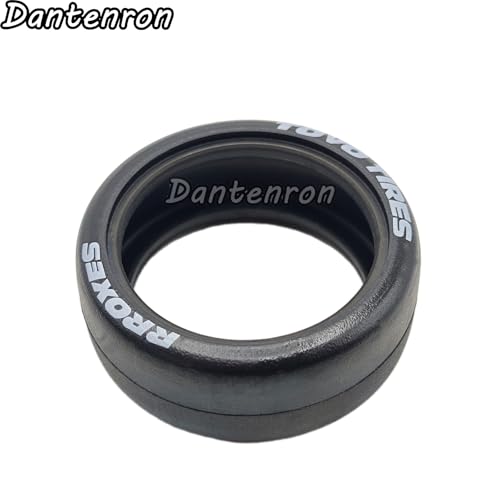 1/10 Drift Smooth Tread Tires OD 65mm RC Hard Rubber Drift Racing Wheels Tyres For 1:10 1/12 Rally Street On Road Touring Car Tamiya TT01 TT02 XV01 TA06 A959 PTG2 HPI KYOSHO HSP Traxxas 4PCS