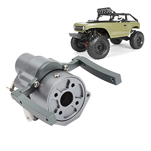 VBESTLIFE RC Front Gearbox, Aluminum Alloy Transmission Case for Axial SCX10 1/10 Crawler Upgrade Parts 313mm Wheelbase CNC Machined - color: Titanium