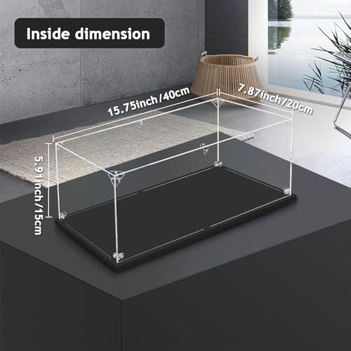 3MM Acrylic Display Case for 1:14 Scale Diecast Car Model Car Thickened Clear Acrylic Display Box for Lego 42123 / 42154 (15.75x7.87x5.91inch, 1:14 ) - size: 15.75x7.87x5.91inch,40x20x15cm