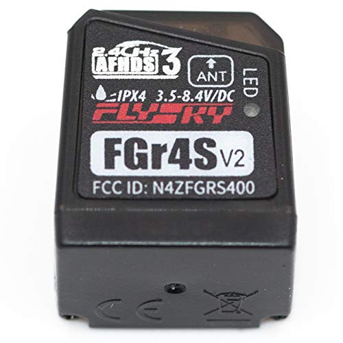 Flysky FGR4S V2 Receiver AFHDS 3 Built-in Single-Antenna Bidirectional PWM/PPM/IBUS Output Receiver for Flysky NB4 PL18 RC Transmitter