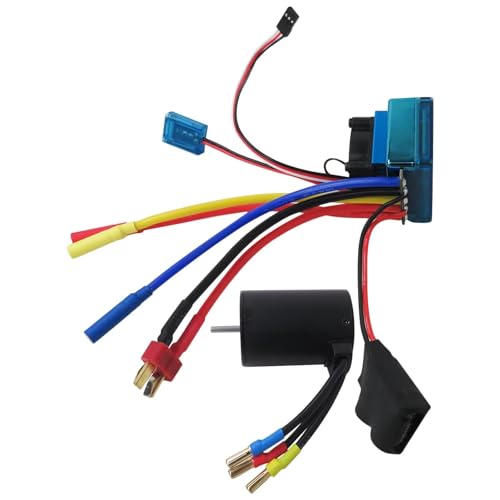 (New) 3650 3900KV Brushless Motor +120A ESC Combo Set for 1/10 1/8 RC Car Accessories