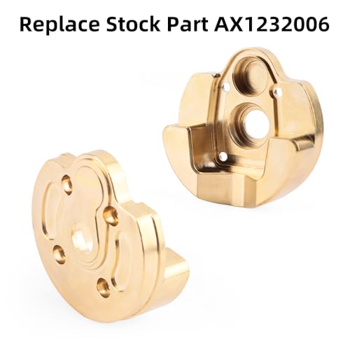 GLOBACT 2PCS Brass RC Axle Weigths for SCX10 III AXI03007 Capra 1.9 UTB