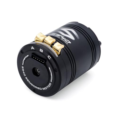 S540 Sensored Brushless Motor, S60A Sensored ESC Combo, 32 Bit Processor Motor with Triple Protection & Built in BEC, Ideal for 1/10 1/12 RC Cars (17.5T) - size: 17.5T