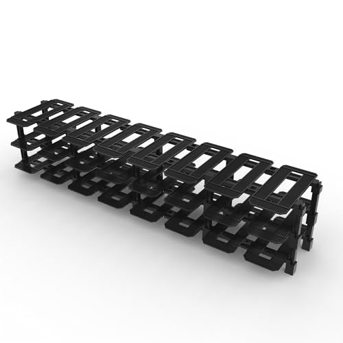 Modular Rack for LEGO Speed Champions (3 high x 8 wide (24 Car)) | Racing Garage Inspired Design - The display system that grows with your collection - size: 3 high x 8 wide (24 Car)