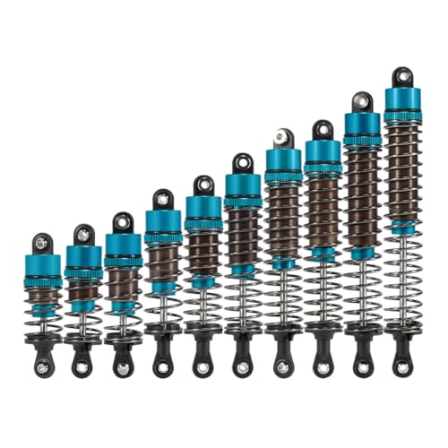 1/10 RC Oil Leakproof Shocks,2Pcs Adjustable Oil Filled Shocks 52mm-120mm for 1/10 RC Buggy Truggy On Road Touring Drift Cars Monster Trucks Upgrade Parts (2PCS 85mm Red) - color: 2PCS 85mm Red