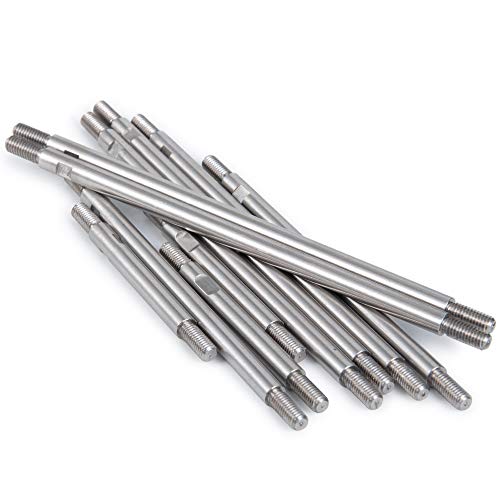 QUE-T 10pcs Stainless Steel Pull Rod Link Linkage for 1/10 RC TRX-4 Crawler Car (324mm Wheelbase) - size: 324mm Wheelbase