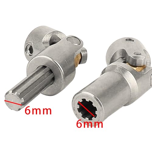 Stainless Steel Heavy-Duty Drive Shaft for 1/10 RC Car Crawler Axial SCX10 I II 90046 AXI03007 Wraith Capra TRX4 TRX6 Redcat Gen8 (95mm-130mm)