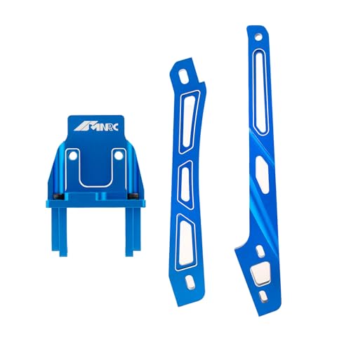 Alloy Center Differential Diff Mount & Front Rear Chassis Brace for Arrma 1/8 Kraton 6S 4X4 RTR V6 Series Upgrade Part Blue - color: Blue