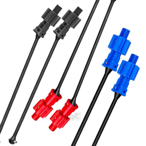 RC Thicker Metal Front Rear Drive Shaft Driveshaft Dogbone CVD Upgrade Parts for XRT 1/6 8S RC Car,Transmission Shaft Hops Up,Black