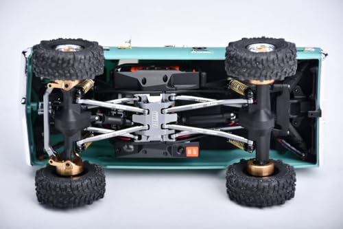 GPM 7075-T6 Alloy Front & Rear Link Set for 1/30 Scx30 Ford Bronco 4X4 RTR Brushed Rock Crawler-Axi-2048 (Blue) - color: Blue