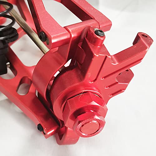 2pcs Alloy Steering Hub Carrier Blocks 7737 for RC Hobby Car 1/5 1/6 X-MAXX (Red)