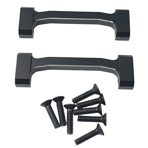 Upper Cross Brace Set for Losi 1/18 Mini LMT 4X4 Brushed Truck (Black) | Aluminum,Monster Truck,Upgrade Parts,RTR-LOS01026,LOS211047 Compatible,RC Car,CNC Machined,High Strength,Precision Fit - color: Black