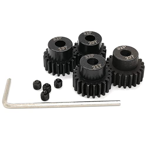 32P Pinion Gear Set 5mm 32 Pitch 19T 20T 21T 22T RC Parts