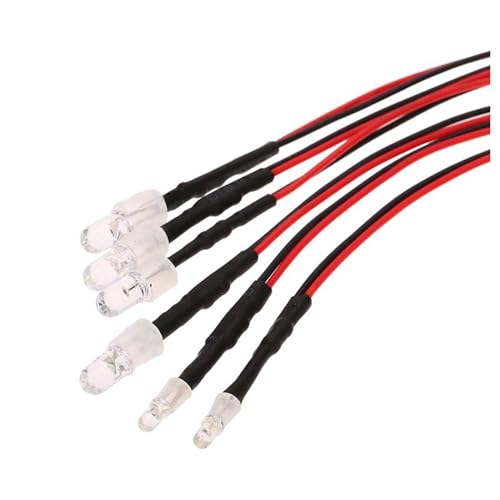 2 Pack RC Car 6 LED Light Kit, White Headlight Red Taillight Yellow Turn Signal Light for 1/10 1/8 RC Models TRX4 D90 SCX10 RC Car Truck Lighting (Red, White & Blue) - color: 6 LED Red White Blue