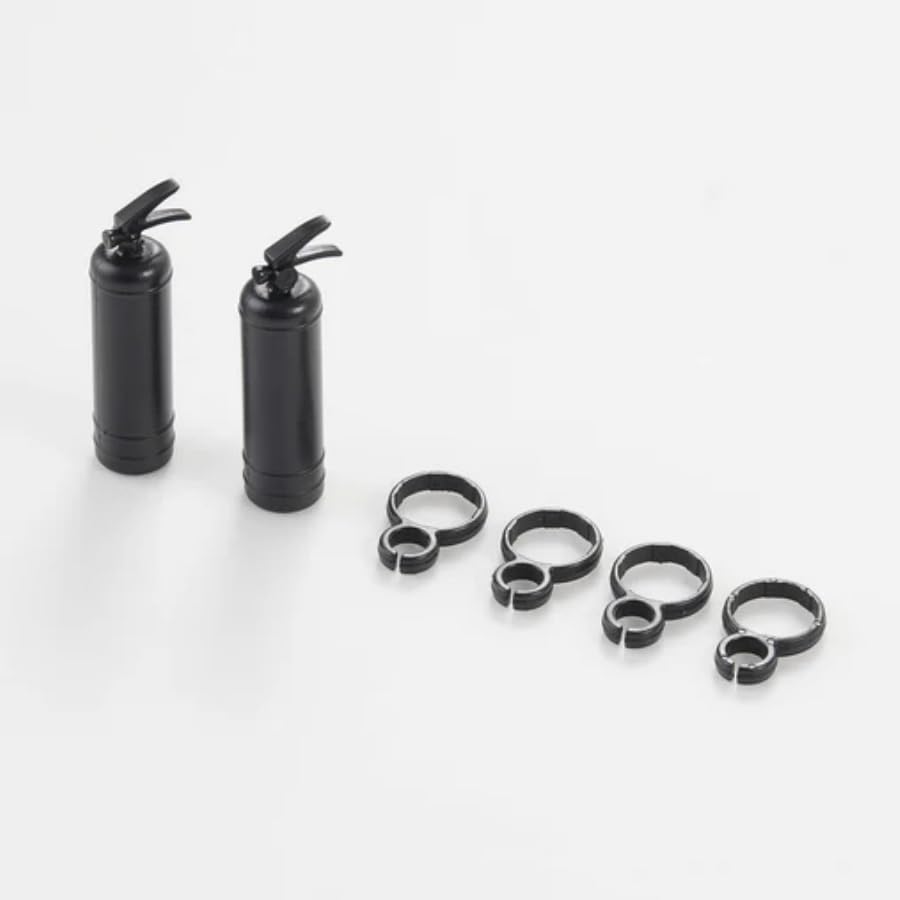 FMS Simulation Micro Scale Model FIRE Extinguisher for 1/6 1/10 RC Car Decoration Fake Props Accessory for RC Crawler Car - style: Fire Extinguisher