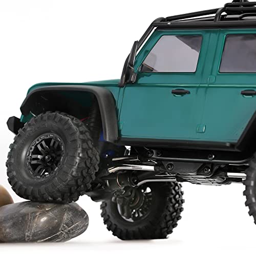 INJORA High Clearance Stainless Steel Links Set for TRX4M Defender Bronco - size: High Clearance Links