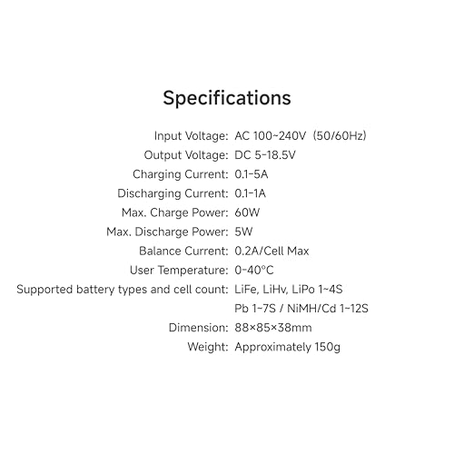 ISDT 405AC Lipo Battery 60W AC Charger 5W Discharger LiHv/LiPo/Life/Lilon NiMH/Pb Charger